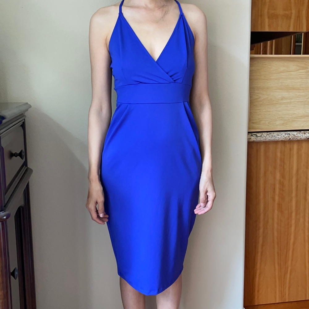 Cobalt Blue Midi Dress